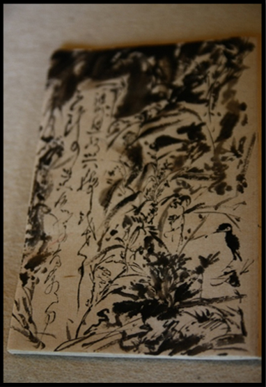 現場小品創作:一幅生動俏皮的花鳥圖完成